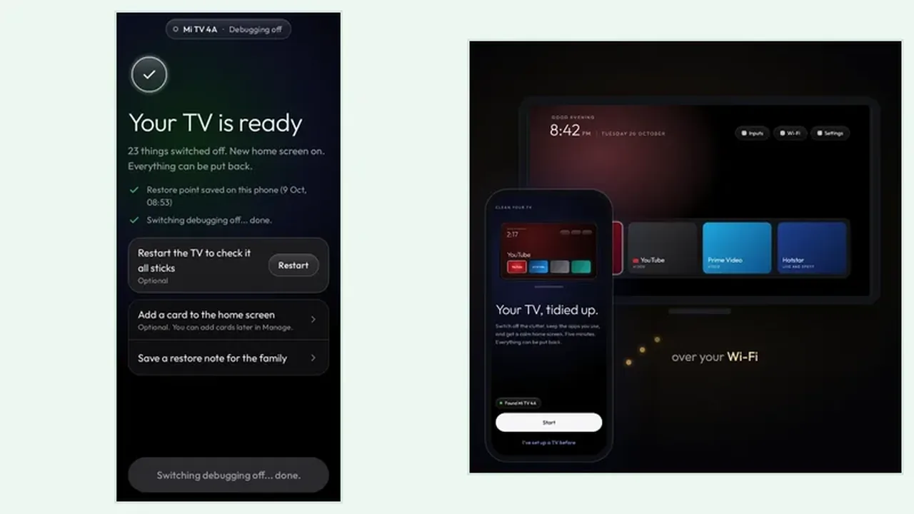 Clean Your TV slow home screen fix on a lagging TV menu